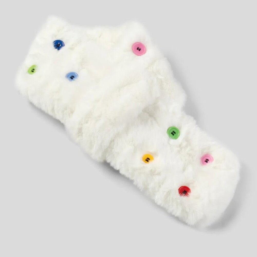 HALARA Cozy White Decorative Scarf NWT - Picture 2 of 8